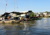 Marché flottant, Cái Be, Vietnam