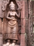Apsara, déesse dansante, Ta Som, Angkor, Cambodge