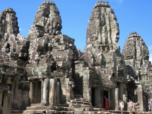 Tours à quatre visages, le Bayon, Angkor, Cambodge