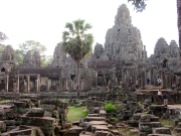 Mystérieux Bayon en fin de journée, Angkor, Cambodge