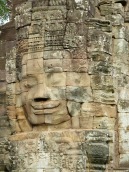 Un des sourires de Bayon, Angkor, Cambodge