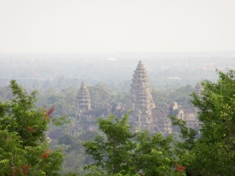 Angkor Wat en fin d'après-midi vu du Phnom Bakhèng, Cambodge