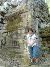 À Preah Khan, Angkor, Cambodge